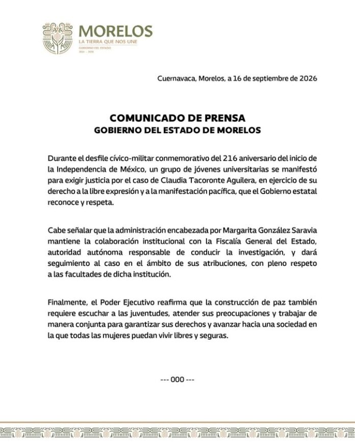 Respuesta a la Manifestación Durante Desfile
