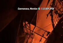 Reportan Fuerte Incendio en el Mercado Adolfo López Mateos de Cuernavaca