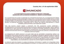 Comunicado del Gobierno de Cuautla
