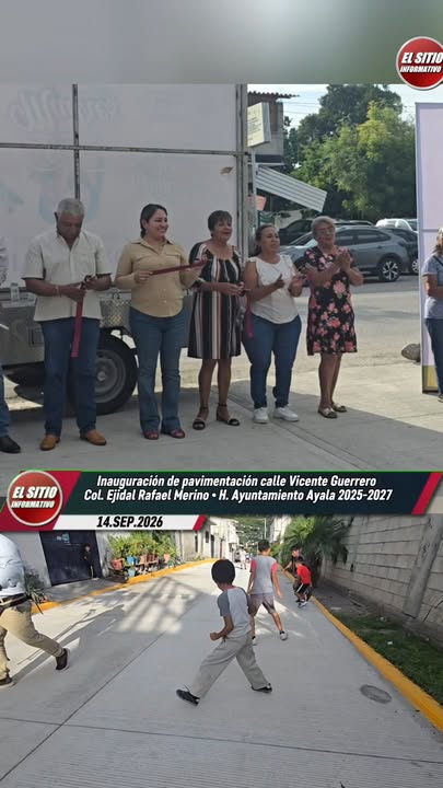 Nayeli Mares Cumple y Entrega Obra de Pavimentación en la Calle Vicente Guerrero, de la Rafael Merino