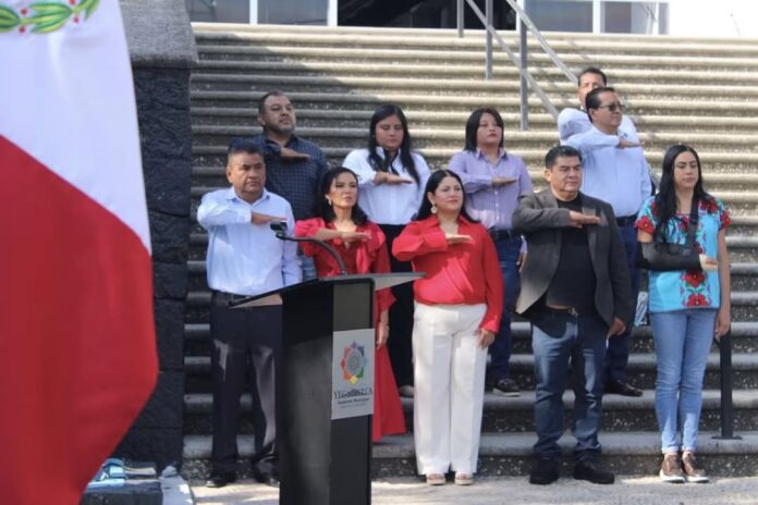 Encabeza Heladio Rafael Sánchez Zavala, Desfile Cívico Militar en Yecapixtla ( 1/3)