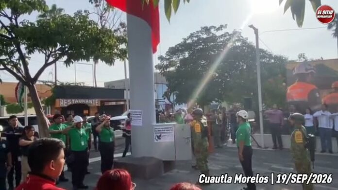 Ceremonia Cívica e Izamiento de Bandera en Conmemoración del Día Nacional de la Protección Civil y de las Víctimas de los Sismos del 19 de Septiembre de 1985 y 2017