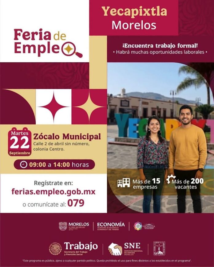 ¡Feria del Empleo en Yecapixtla!