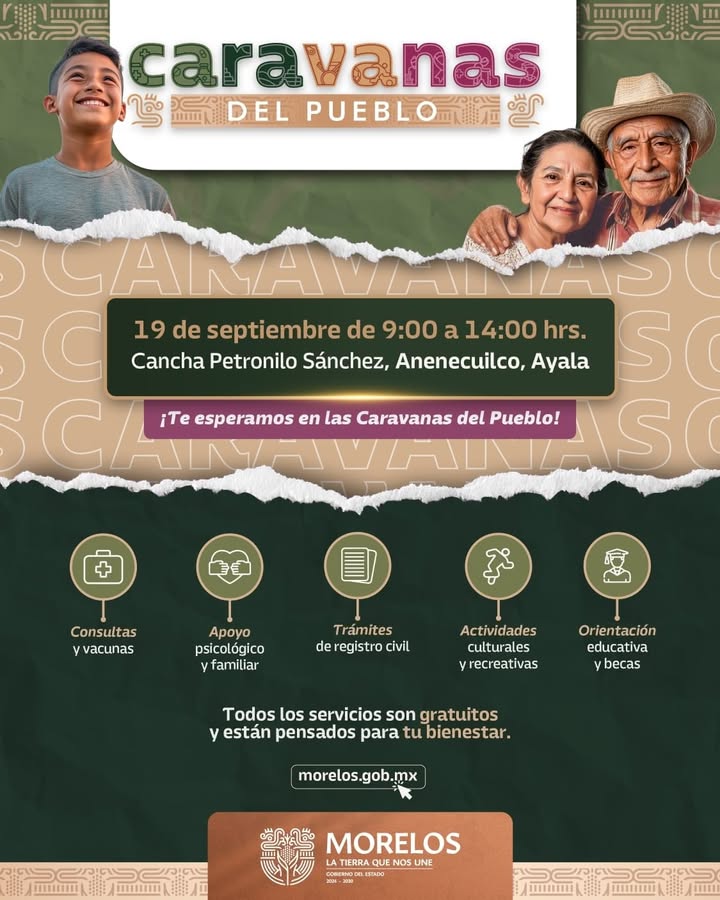 Acercará Caravanas del Pueblo Servicios Gratuitos de Salud y Atención a Mujeres en Anenecuilco