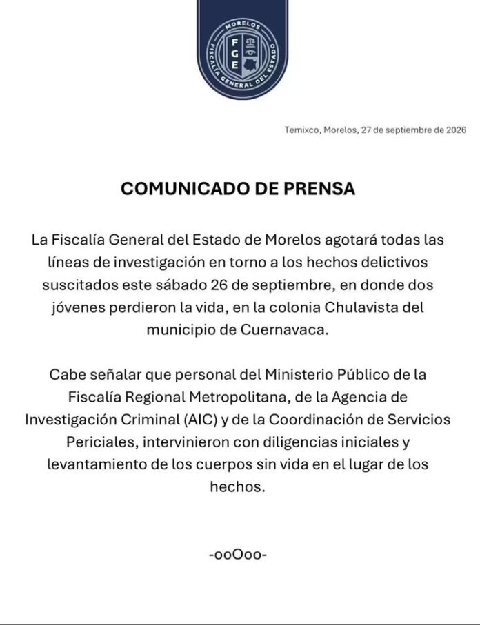 Comunicado de Prensa