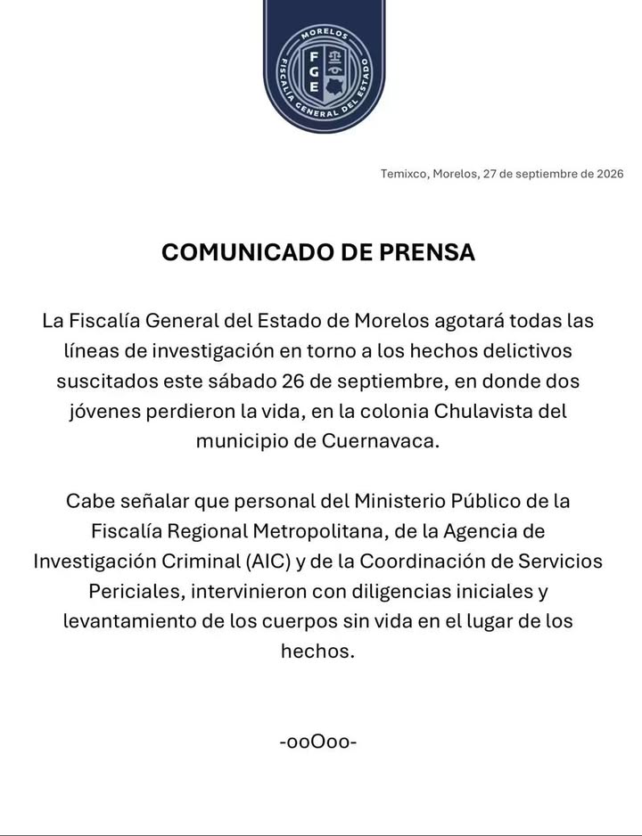 Comunicado de Prensa