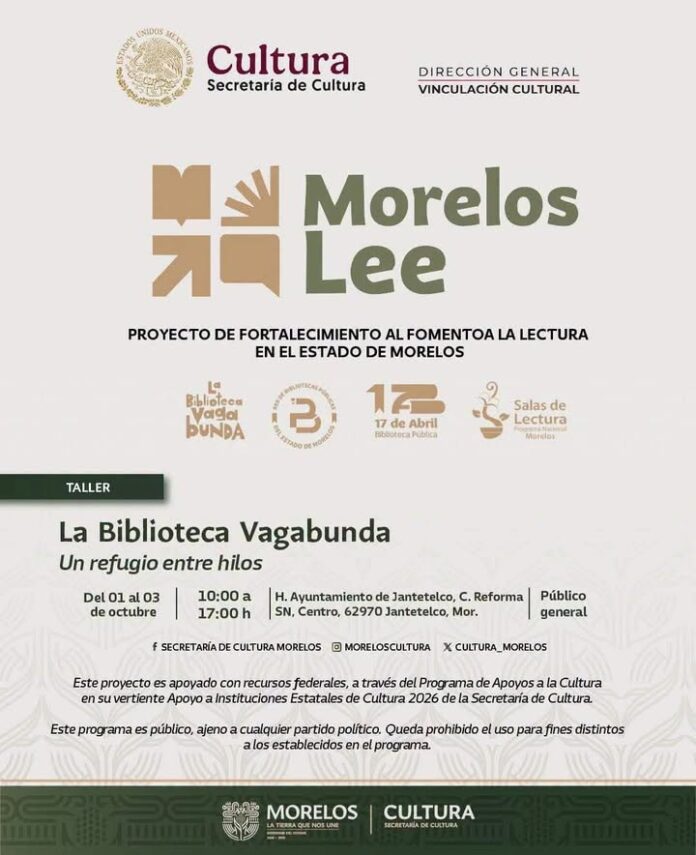 Visita Jantetelco la Biblioteca Vagabunda