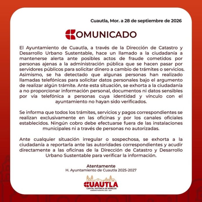 Comunicado Oficial