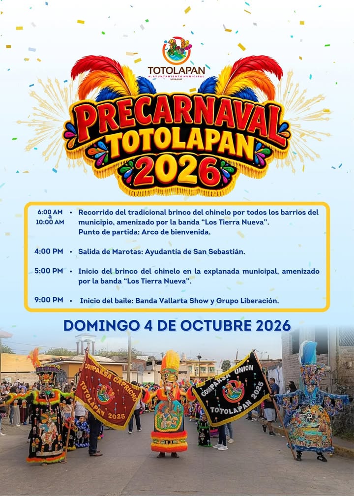 ¡Totolapan se Prepara para Brincar en su Precarnaval 2026!