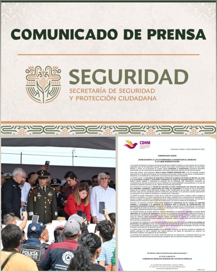 Comunicado Respuesta del Gobierno de Morelos Aa Cdhm