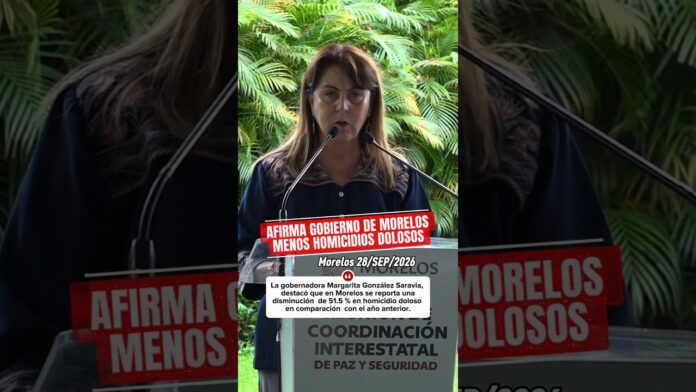 Afirma Gobierno de Morelos Menos Homicidios Dolosos