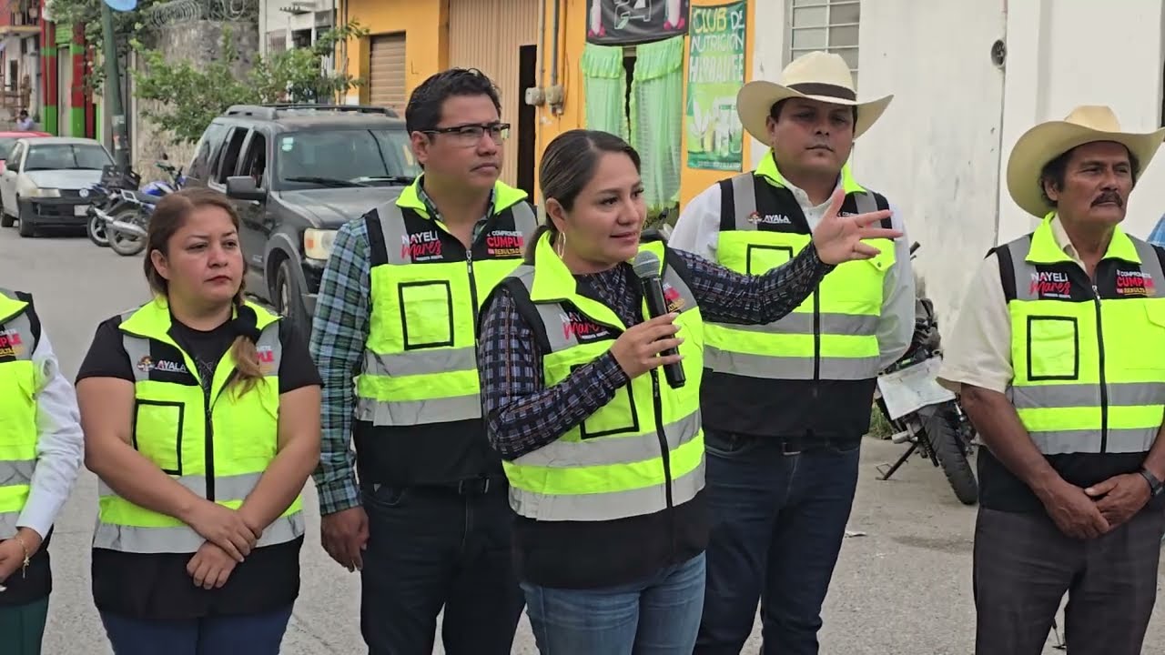 Nayeli Mares Arranca Rehabilitación de la Calle Emiliano Zapata en Anenecuilco