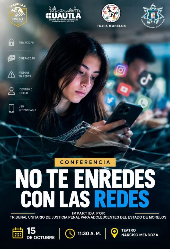 Ayuntamiento de Cuautla Promueve el Uso Responsable de las Redes Sociales Entre las Juventudes