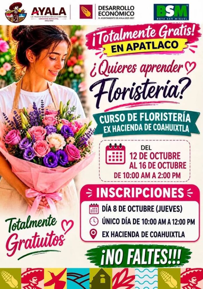 ¡Curso Totalmente Gratis de Floristería!