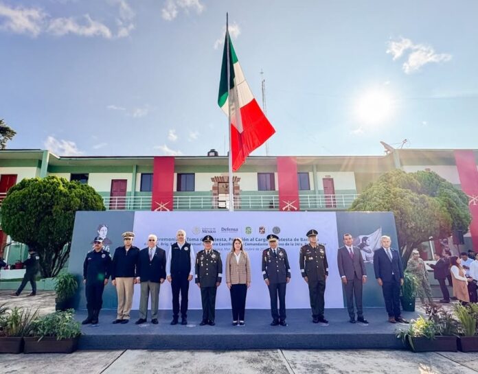 Refrenda Gobernadora Margarita González Coordinación con la 24/A Zona Militar por la Seguridad de las Familias Morelenses