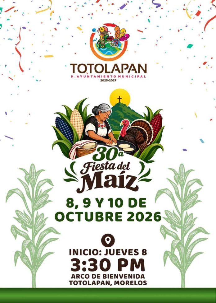 Todo Listo para la Xxx Edición de la Fiesta del Maíz en Totolapan