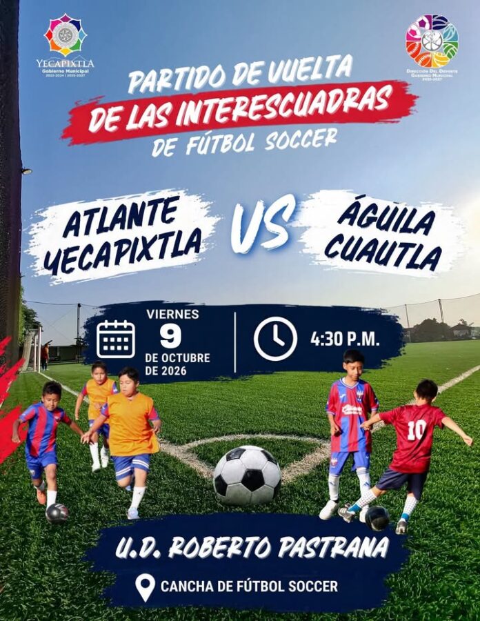 ¡Partido de Vuelta de las Interescuadras Infantiles de Fútbol Soccer!
