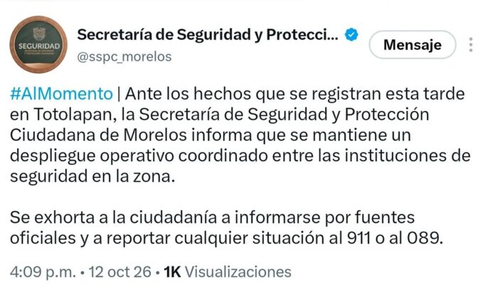 Sspc – Comunicado Operativo