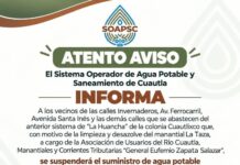 ¡Atención Cuautlixco! se Suspenderán el Suministro de Agua Potable Durante el Fin de Semana