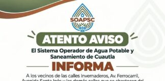 ¡Atención Cuautlixco! se Suspenderán el Suministro de Agua Potable Durante el Fin de Semana