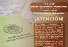 Ayuntamiento de Cuautla Informa Sobre la Fecha Límite para Tramitar la Cartilla del Servicio Militar Nacional