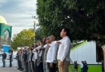 Participa Marino Santibáñez en los Honores Junto con Gobernadora de Morelos
