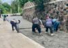 Continúan Trabajos de Pavimentación en la Calle «Tetela del Volcán» de Huexca
