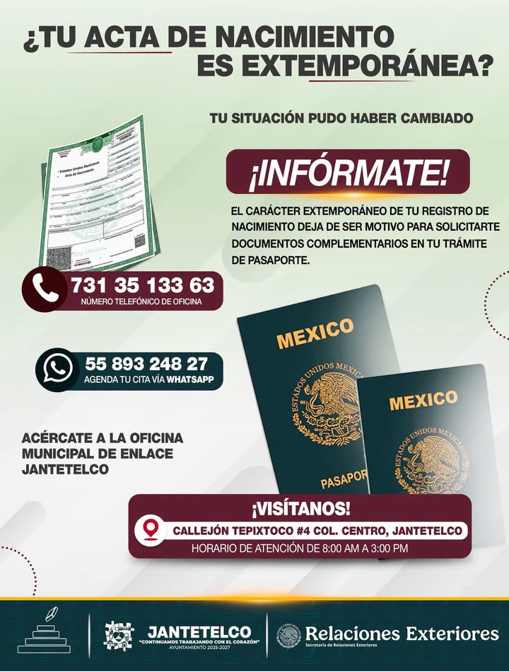 Oficina Municipal de Enlace en Jantetelco