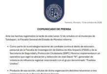 Informa Fiscalía Liberación de Tres Colaboradores Retenidos en Totolapan Tras Operativo Contra Extorsión