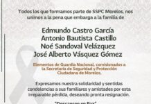 Esquela – Sspc / Guardia Nacional