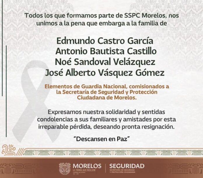 Esquela – Sspc / Guardia Nacional
