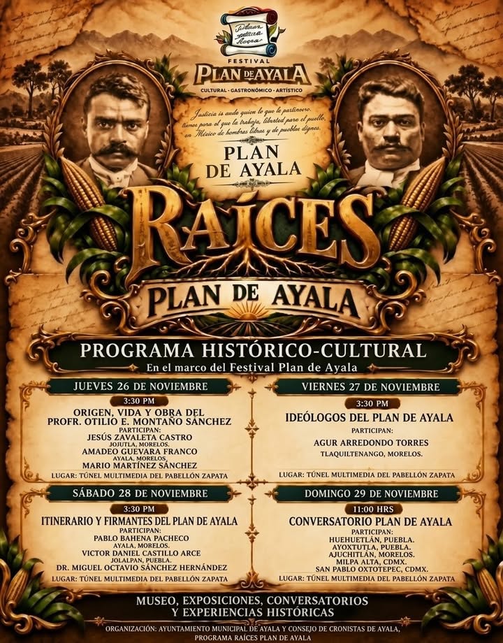 Presentan el Programa Histórico-cultural “Raíces Plan de Ayala 2026” para Preservar la Memoria del Zapatismo