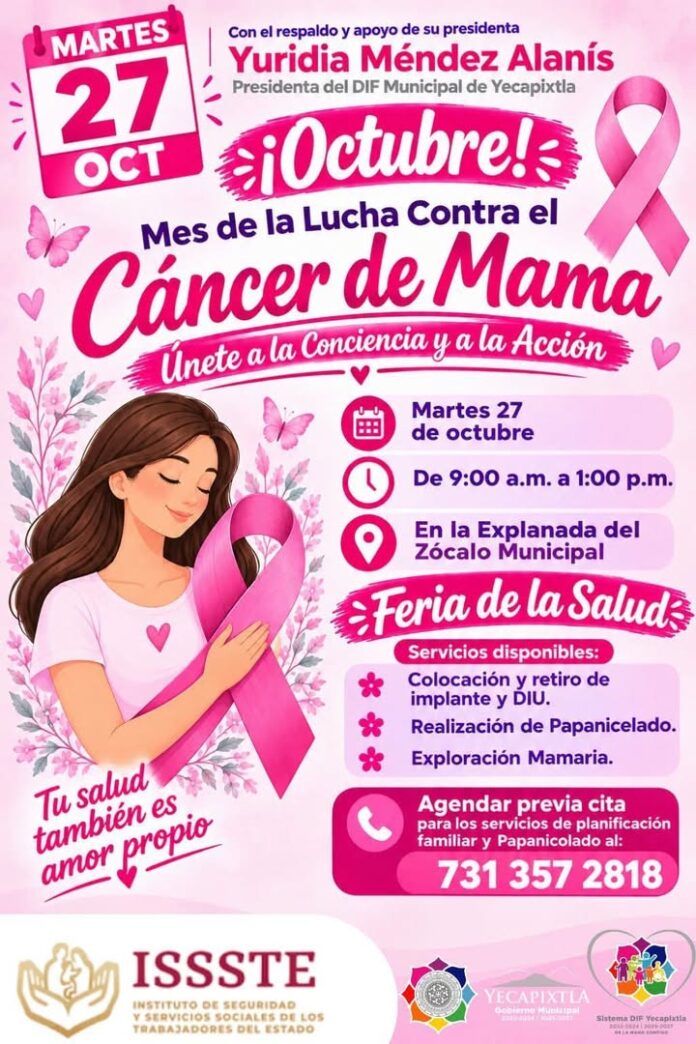 Yecapixtla Invita a las Mujeres a Participar en la Feria de la Salud