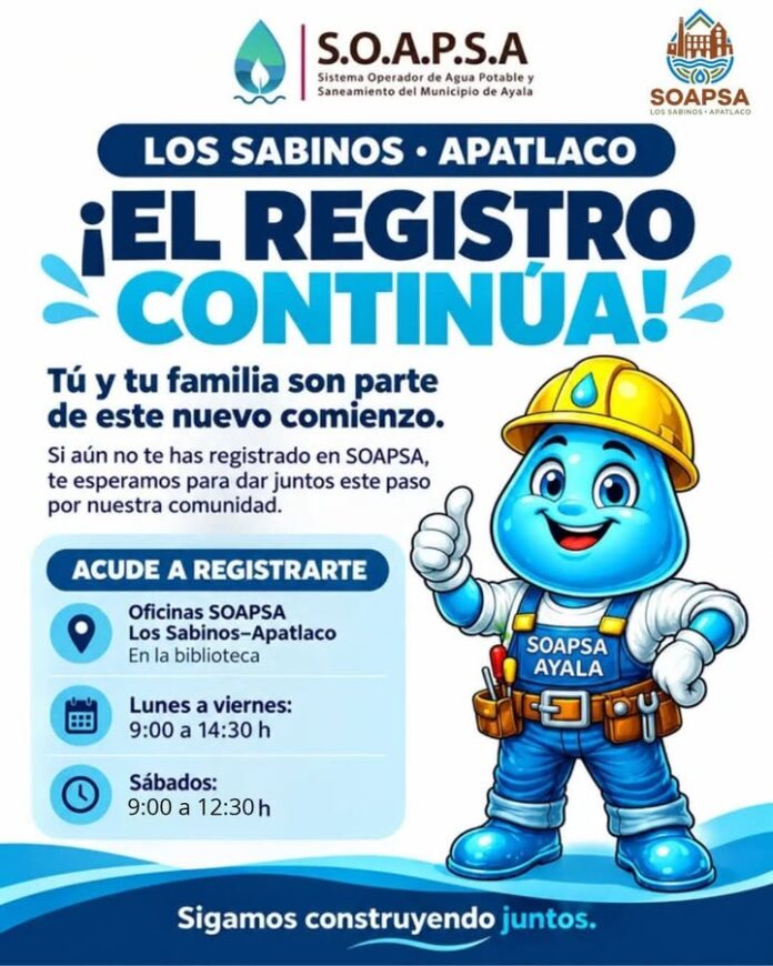 Continúa el Registro de Soapsa en San Pedro Apatlaco
