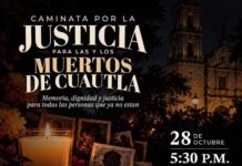 Yndira Sandoval Convoca a la “Caminata por la Justicia para las Muertas y Muertos de Cuautla” ante la Crisis de Inseguridad y la Impunidad