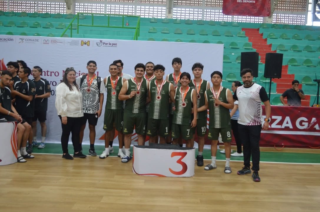 Conquista Morelos Dos Bronces en Básquetbol del Encuentro Nacional Indígena