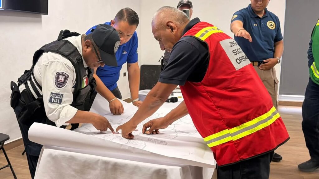 Realizan Simulacro de Gabinete del Sistema de Comando de Incidentes para la Feria de la Cecina 2026