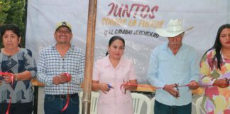 Entrega Marino Santibáñez Obra de Reencarpetamiento en la Calle Hidalgo de Tlacotepec