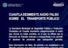 Pánico en la Población • Cuautla Desmiente Audio Falso Sobre el Transporte Público