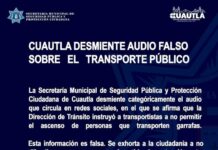Pánico en la Población • Cuautla Desmiente Audio Falso Sobre el Transporte Público