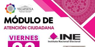 El Módulo Itinerante del INE, Llega al Municipio de Yecapixtla