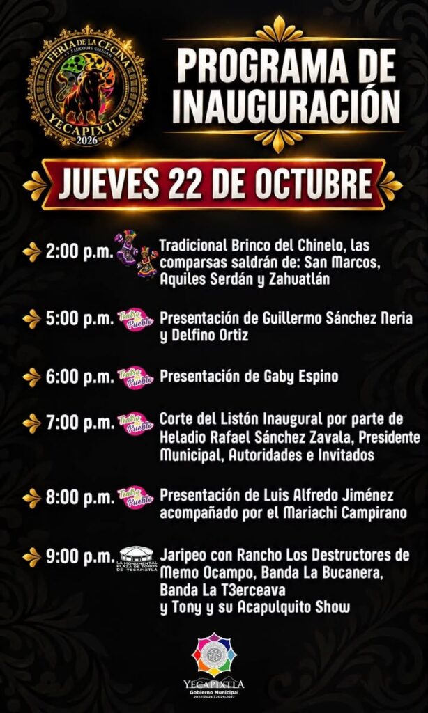 ¡Llegó el Momento! Gran Inauguración de la Feria de la Cecina y Tianguis Grande Yecapixtla 2026