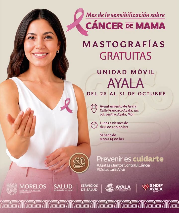 Campaña de Mastografías Gratuitas 2026 en Villa de Ayala