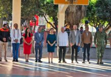 Salvador Molina Martínez Participa en Honores a la Bandera en el Parque Plan de Ayala