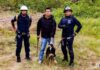 Protección Civil de Totolapan y Erum Rescatan a un Canino en el Cerro de Santa Bárbara