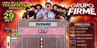 Listos para Disfrutar de una Noche Inolvidable Mapa de Accesos para el Concierto de Grupo Firme en la Feria de la Cecina Yecapixtla 2026