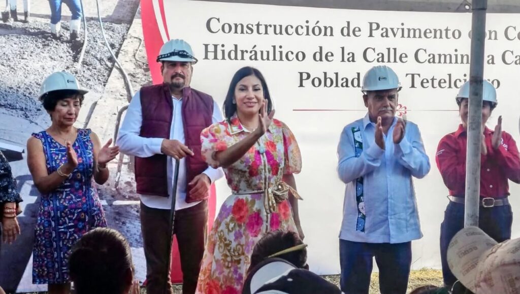 Participa Araceli Xixitla en Arranque de la Pavimentación del Camino a Casasano en Tetelcingo