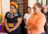 Visita Ruth Rodríguez Ofrenda Tradicional en la Colonia 10 de Abril