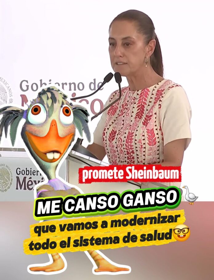 “¡ME CANSO GANSO! VAMOS A MODERNIZAR TODOS LOS SISTEMAS DE SALUD”, PROMETE SHEINBAUM