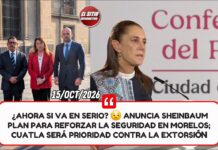 ¿Ahora Si Va en Serio? Anuncia Sheinbaum Plan para Reforzar la Seguridad en Morelos